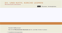 Desktop Screenshot of kirche-leimen.de