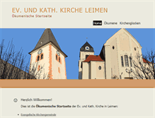 Tablet Screenshot of kirche-leimen.de